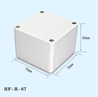 Boîtier de jonction étanche personnalisé, petit boîtier en plastique, boîtier électronique IP65, boîtier en plastique ABS résistant aux intempéries pour extérieur