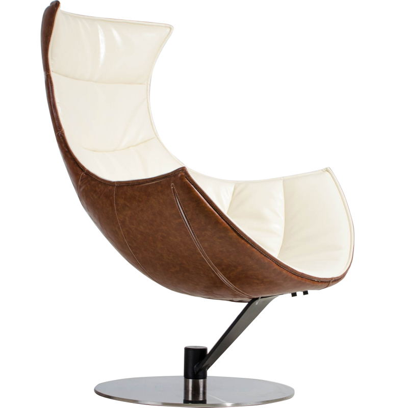 Мебель с внутренней рамкой из стекловолокна, кожаный стул, оттоманка, мебель для гостиной, кресло-карабин