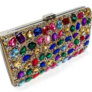 Cross-border Polyester Rhinestone Annual Meeting Dress Holiday <b>Clutch</b> Shoulder Bag Women's Bag Tanjing - Product Image 4