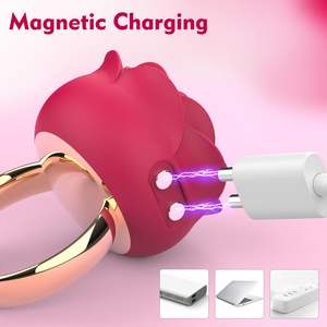 Anel de dedo feminino popular rosa vibrador sexo brinquedo - Product Image 5