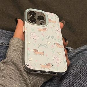 เคสโทรศัพท์ลายดอกไม้ฮอทดอกสไตล์เกาหลีสำหรับ iPhone 16 15 14 Pro Max 16 13 14 15 11 12 Pro Max 16 Pro  วัสดุ TPU นิ่ม - Product Image 4