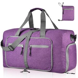 Foldable <b>Carry</b>-<b>on</b> <b>Bag</b> for Travel Waterproof & Tear Resistant Travel Duffle <b>Bag</b> with Shoe Compartment - Product Image 1
