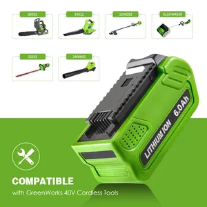 Greenworkss Lawnmower Battery 40V 60V 80V Lithium Ion Battery Compatible For Greenworkss G40B4 G60 G80 Gardening Tools