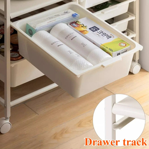 Étagère de rangement de cuisine multifonctionnelle <span class=keywords><strong>avec</strong></span> plateau coulissant, <span class=keywords><strong>chariot</strong></span> de rangement mobile à plusieurs niveaux pour <span class=keywords><strong>four</strong></span> à micro-ondes - Product Image 4
