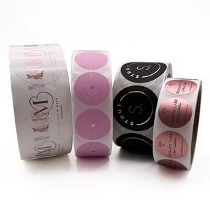 สติกเกอร์ติดเองแบบกำหนดเองได้ พิมพ์สติกเกอร์ทรงกลมแบบม้วน - Product Image 1