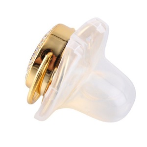 Suces couronne dessin animé Dot Diamond Series Silver Baby Comfort Sucettes Diamond Maternal Child Supplies - Product Image 5