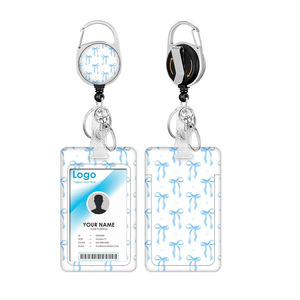 Badge d'identification d'infirmière bleu avec boucle facile à ouvrir, cadeau pour costume féminin, boucle pour carte de pointage des employés. - Product Image 5