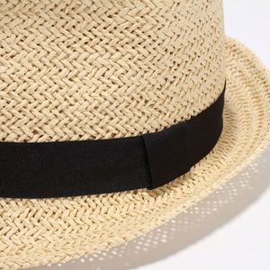 Multiple Size Short Brim <b>Fedora</b> Panama Hat Chapeau Sombrero De Paja Woven Paper <b>Straw</b> Hats - Product Image 6