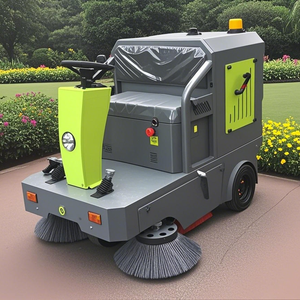 Machine <span class=keywords><strong>électrique</strong></span> de nettoyage de rue à usage domestique 48V Balayeuse de sol de routes de ferme pour les centres commerciaux et l'utilisation souterraine Ride-On Design - Product Image 1