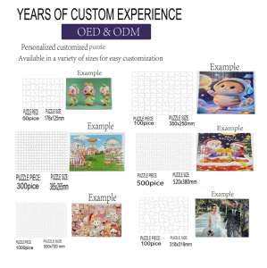 จิ๊กซอว์พิมพ์ลายส่วนตัวสำหรับผู้ใหญ่ 500 ชิ้น กระดาษแข็งสีน้ำเงิน เกมจิ๊กซอว์แบบกำหนดเอง ทนทาน สนุก เสริมสร้างการเรียนรู้ - Product Image 6