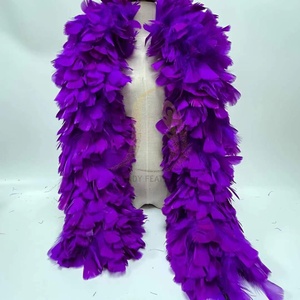 Boas en plumes de dinde de haute qualité, 350 grammes, 2 mètres, pour spectacle de danse, tenue de danseuse, performance burlesque, décoration de scène - Product Image 4