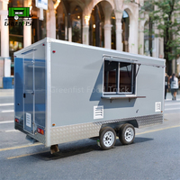Chariot de bar mobile en fibre de verre Greenfist GF-420 2025 – Camionnette à hot-dogs, restauration rapide, snacks, boissons, café, remorque de traiteur
