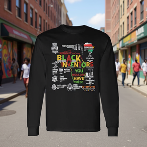 T-shirt à manches longues pour hommes afro-américains de la semaine de la histoire noire - Product Image 3