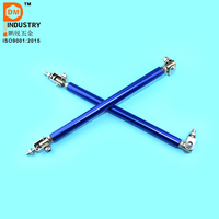 Azul parachoques delantero labio divisor varilla puntal corbata Bar Kit de parachoques de aluminio parachoques delantero