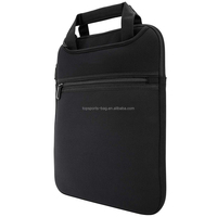 Sac pour ordinateur portable en néoprène de 14 pouces avec poignée, bandoulière, pochette verticale pour ordinateur portable, poche avant, étui de protection pour le transport