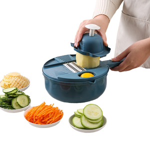 Hachoir à légumes multifonctionnel en acier inoxydable durable, manuel, 1 pièce, coupe-aliments, trancheuse de cuisine, coupe-oignons - Product Image 3