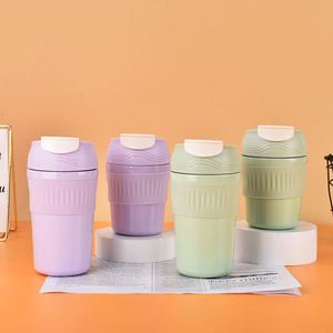 Wholesale 350ml Insulated Coffee Tumbler <b>Mug</b> 304 Stainless Steel with Straw <b>Double</b> <b>Wall</b> Vacuum Thermal Customizable Design - Product Image 3