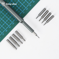 Ensemble de tournevis mini portable Kingsdun 46 en 1, ensemble de tournevis magnétique, outils de réparation professionnels pour ordinateur portable
