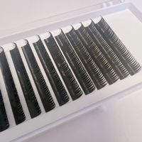 Vente chaude Wispy Wet Look Cosplay Shape lash Fluffy Individual Lashes Set Extensions de cils naturels et doux Wet Look