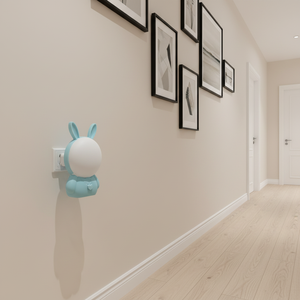 Lampe de nuit LED GL-W133 Mini Lapin Mignon à Longues Oreilles, Interrupteur à Bouton, Double Couleur, 5V, en Plastique PP, pour Chambre d'Enfant - Product Image 5