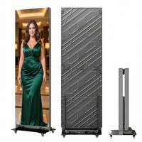 Afficheur LED numérique 80 pouces, mur vidéo créatif multi-unités, P1.53 P1.86 P2.5, affichage pour centre commercial, supermarché
