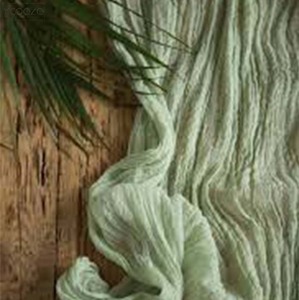 Chemins <span class=keywords><strong>de</strong></span> <span class=keywords><strong>table</strong></span> verts populaires Easy Cheesecloth 100% Cotton Linens - Product Image 6
