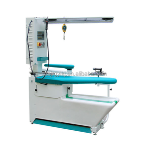 Промышленный гладильный стол для одежды с парогенератором, встроенным двигателем, низким энергопотреблением и экологичным режимом работы - Product Image 2