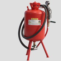 Petite machine de sablage automatique avec retour de sable, sablageuse portable de 28 gallons