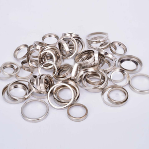 <span class=keywords><strong>Prix</strong></span> de gros Boutons recouverts de tissu à dos plat avec anneaux pour manteaux - Product Image 4