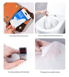 Papier de couverture de siège de <span class=keywords><strong>WC</strong></span> jetable hygiénique de voyage jetable - Product Image 3