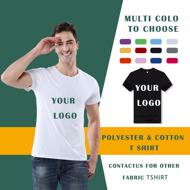 CT21 Man 65% Polyester 35% Cotton Blank Customize Plain Men's t Shirt for Sublimation Print