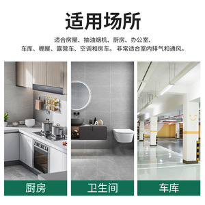 Hefengxing Wall Mount Air Vent Valve White ABS Plastic Exhaust Fan Hood For Outdoor Ventilation - Product Image 5