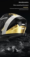Nouveau casque de moto modulaire en ABS avec visière miroir dorée, fermeture Double D, chaud pour l'hiver, utilisation quatre saisons, certifié aux normes professionnelles