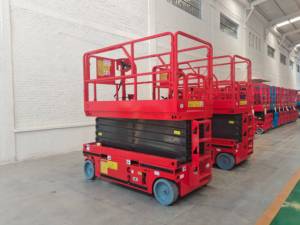 Plataforma Elevadora de Tijera Autopropulsada Eléctrica, Elevador de Mantenimiento y Trabajo Aéreo, Plataforma de Trabajo Aéreo - Product Image 6