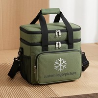 Sac à lunch isotherme portable, durable, imperméable, à double compartiment, pour le travail, l'école, personnalisable ODM/OEM