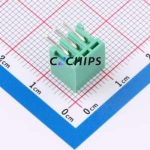 MX2EDGR-2.5-03P-GN01-Cu-A Plug-in Terminal Block Bent Lead Through Hole,P=2.5mm Board-to-Board / Socket Closed 1x3P 2.5mm Green - Product Image 2