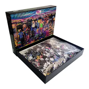 Grosir Cetakan Kustom 1000 2000 Buah Dewasa Jigsaw Puzzle Permainan Produsen Custom Jigsaw Puzzle