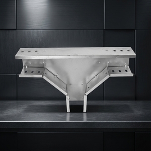 Parti del cavo galvanizzate dei vassoi del ponte galvanizzato del ponte <span class=keywords><strong>per</strong></span> tre canali verticali all'angolo inferiore - Product Image 1