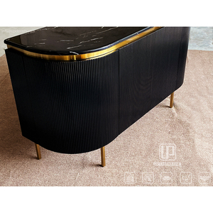 Exclusive Design Luxury Full Home Customize Furniture Set Dining Room Sideboard Modern <b>Black</b> Side Cabinet 001 Side Cabinet 001 - Product Image 4