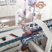 Machine à coller pliante automatique de boîte à ligne droite de carton/machines de colle de dossier