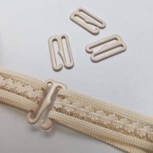 Accessoires de lingerie : Crochets métalliques beiges pour ajustement de bretelles de maillots de bain, 9 crochets, écologiques, anneaux de soutien-gorge en alliage personnalisés - Product Image 5