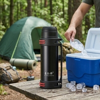 Termo de Acero Inoxidable de Gran Capacidad, Aislamiento de 24 Horas, a Prueba de Fugas, Libre de BPA, para Camping y Actividades al Aire Libre