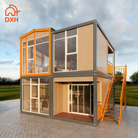 préfabriquée sur mesure de 2 étages avec 2 chambres à coucher, maison conteneur préfabriquée mobile moderne avec salle de bain