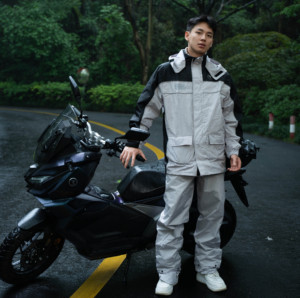 Combinaison imperméable <span class=keywords><strong>pantalon</strong></span> et veste de <span class=keywords><strong>pluie</strong></span> réfléchissante pour <span class=keywords><strong>moto</strong></span>, imperméable pour homme et femme - Product Image 5