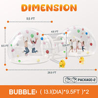 Dôme gonflable double de 11,5 pieds, modèle Lemon Bounce LM-009, pour fêtes d'anniversaire, mariages et révélations de sexe