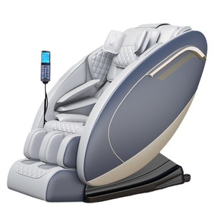 Fauteuil de massage électrique multifonctionnel pour le corps entier avec télécommande sans fil, 61 airbags, rail de guidage droit, pour usage domestique - Product Image 1