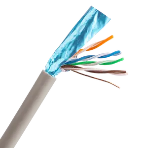 Digital Communication Twisted Pair Lan Cable Customized CAT5E-FTP-GREY As Your Requests