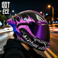 Nouveau casque intégral de moto 2026 en ABS, certifié DOT, homologation ECE en cours, logo personnalisé, Casco Moto