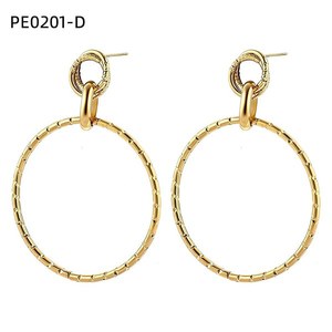 ต่างหูแฟชั่น PE0201 สำหรับผู้หญิง เครื่องประดับคุณภาพสูง - Product Image 2
