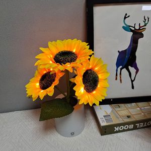 Sunflower Touch Switch Night Light-Decoración de mesa Boho Chic y regalo alegre | Lámpara ambiental de brillo suave - Product Image 2